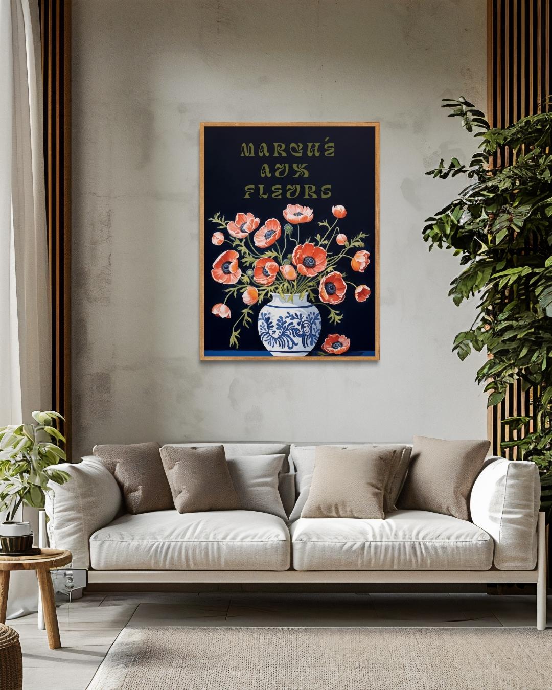 Flower Market Poster 