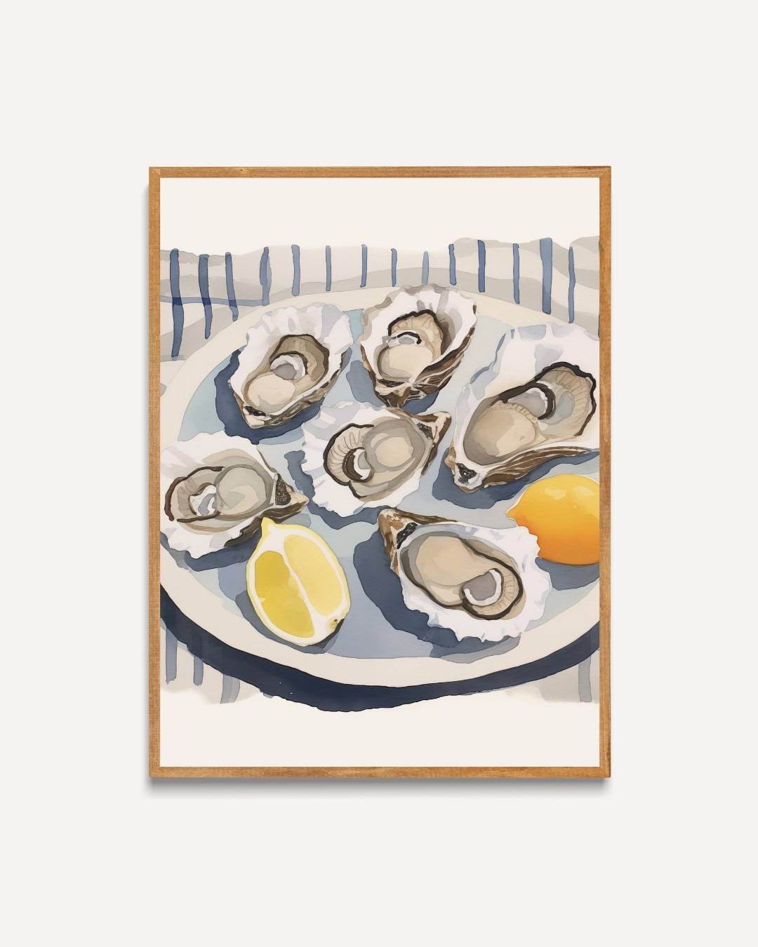 Oesters en citroen Poster