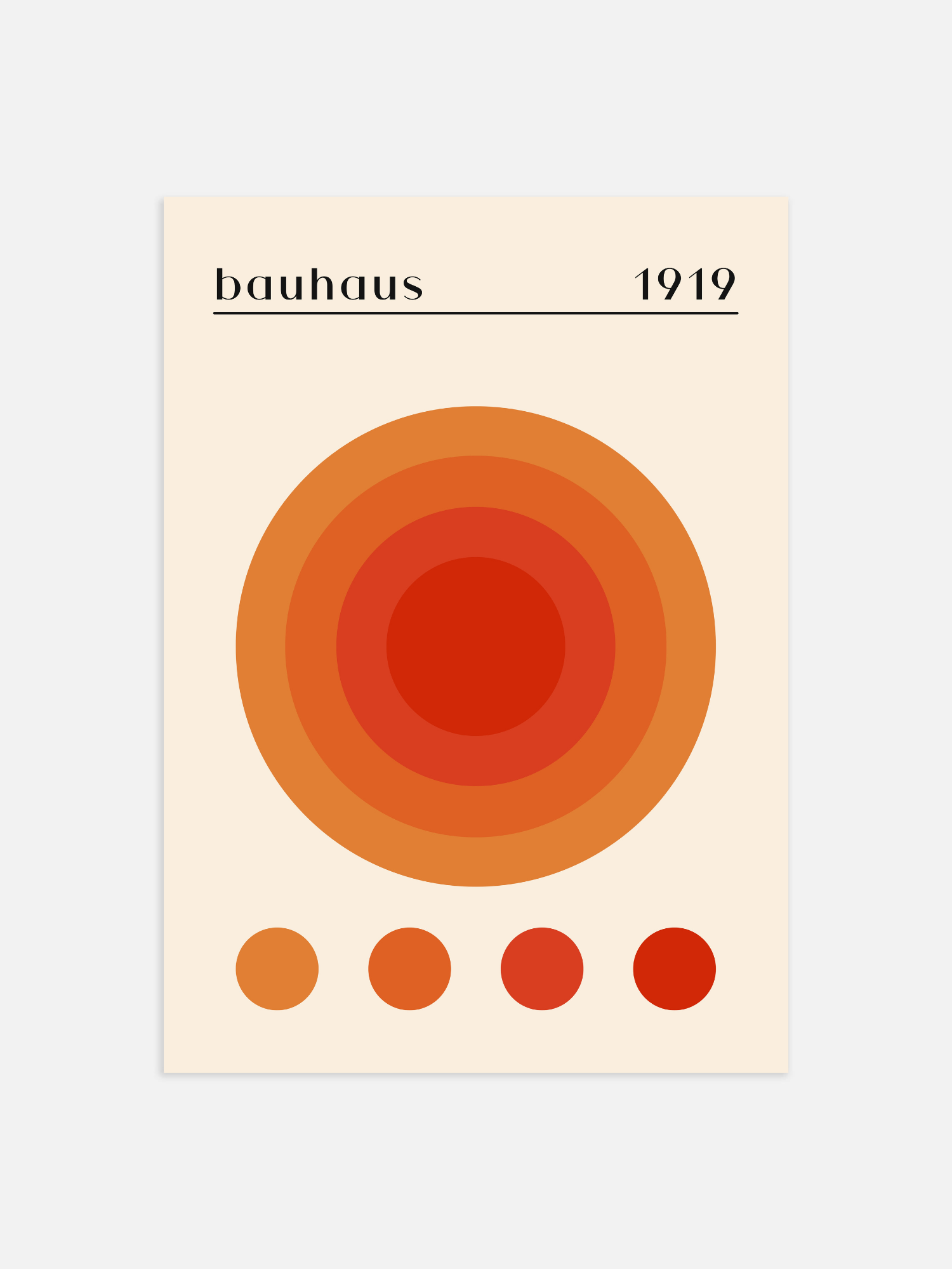 Bauhaus 1919 Poster