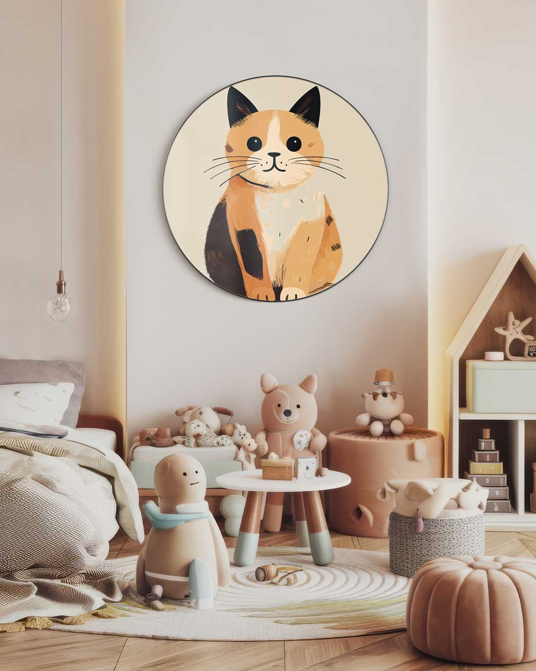 Schattige Kat Muurcirkel
