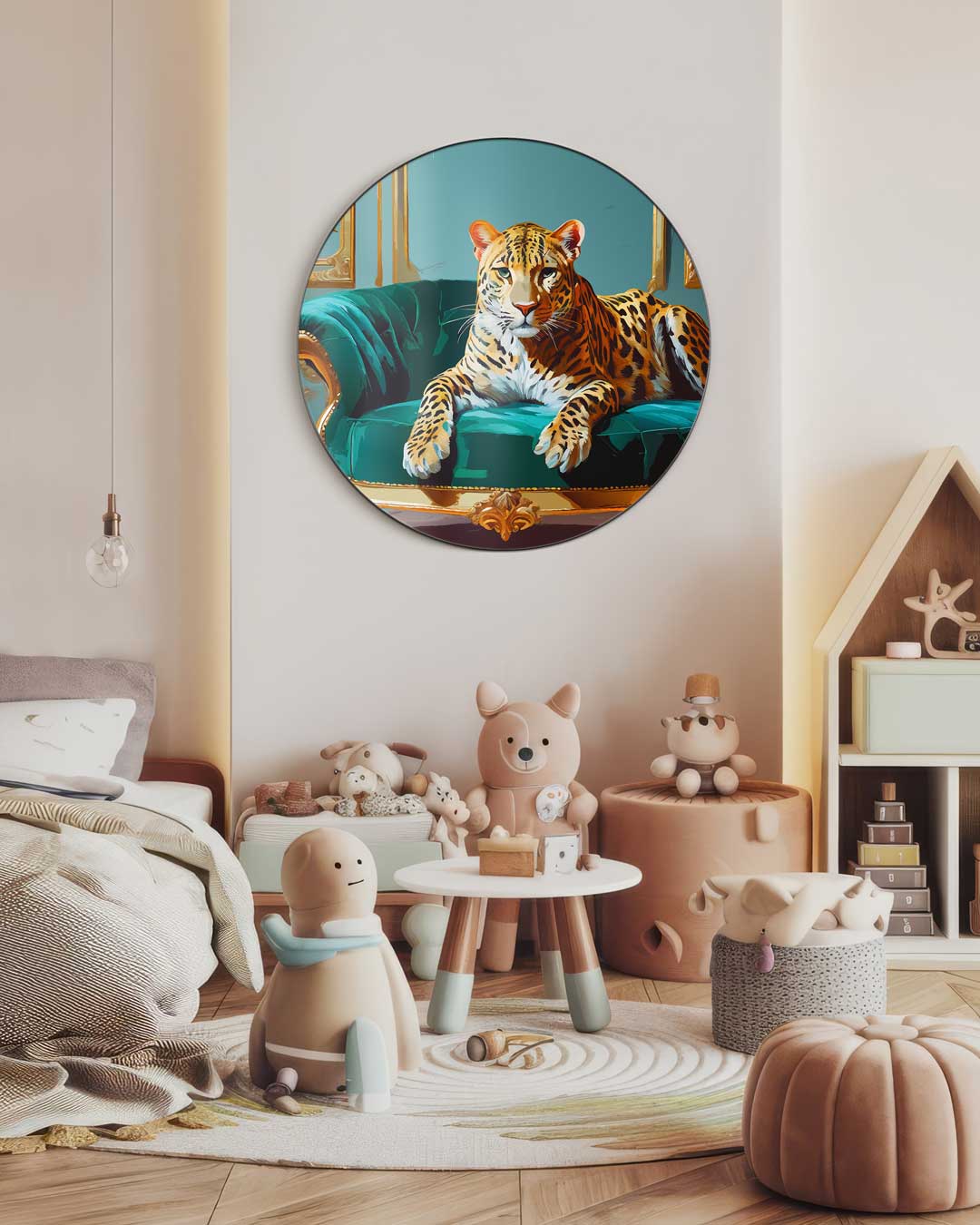 Luxe Panther Print Muurcirkel