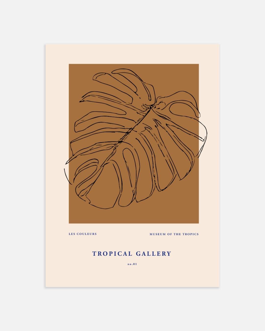 Monstera blad Poster