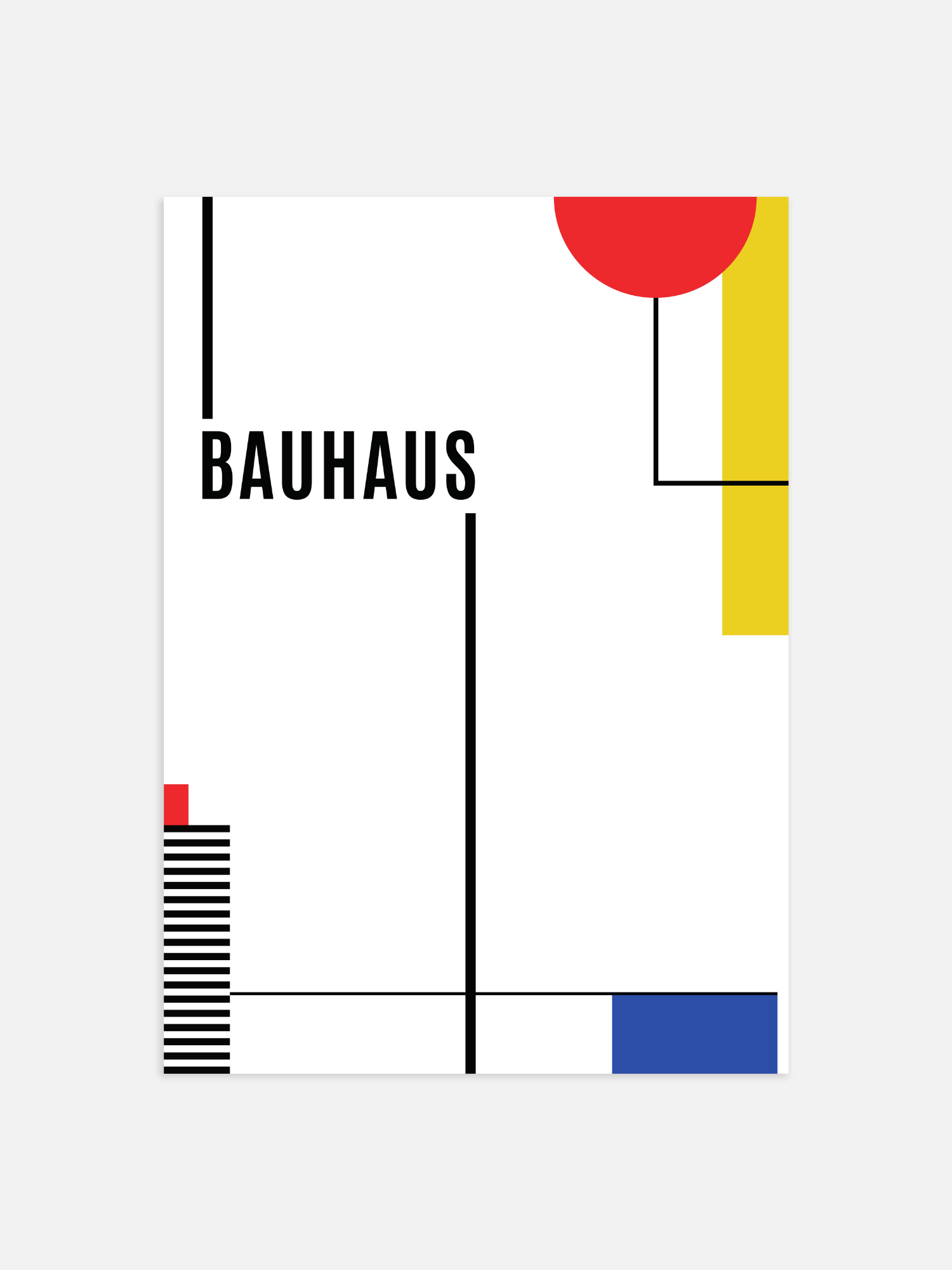 Bauhaus Line Poster