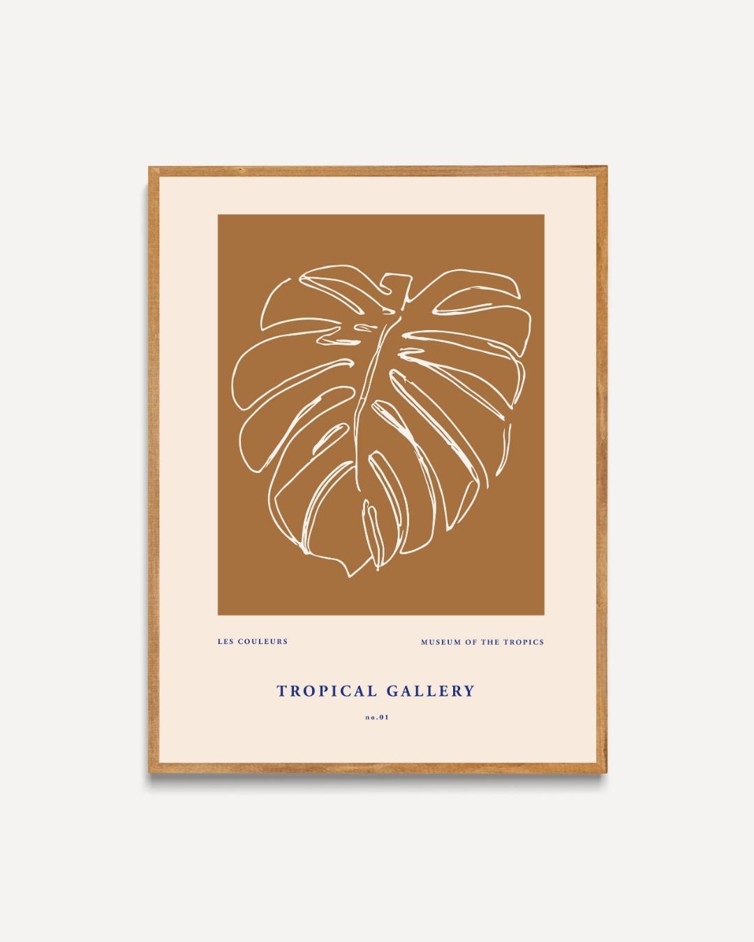 Minimalistisch monstera blad Poster