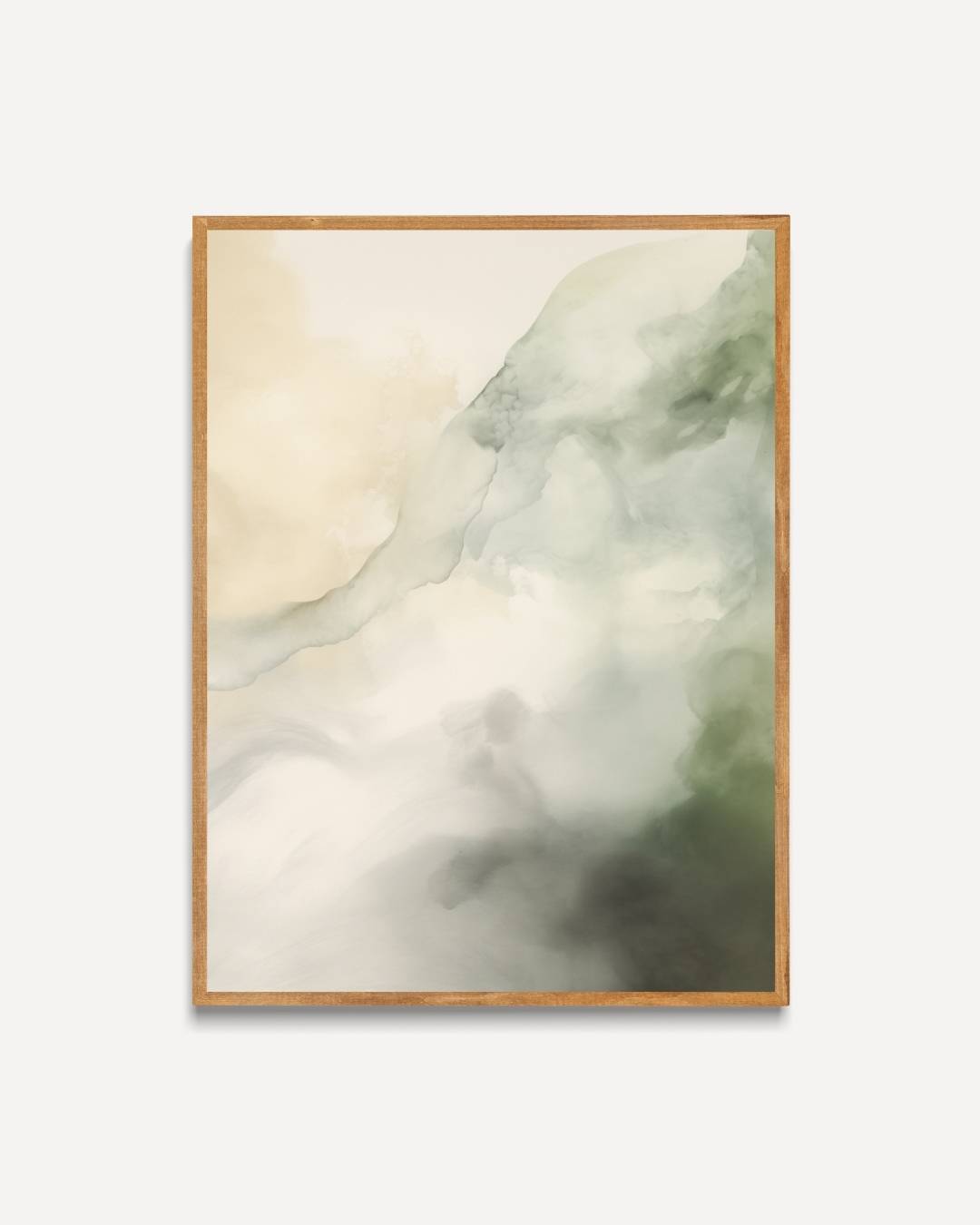 Abstracte aquarel groen Poster