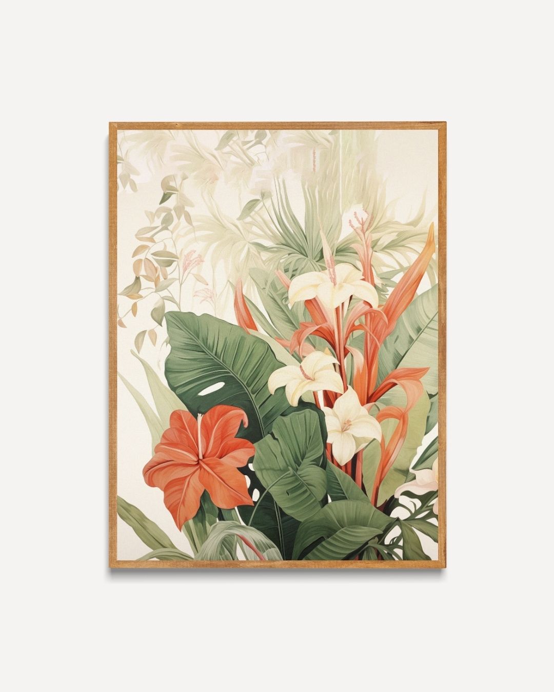 Tropical Floral Splendor Poster 