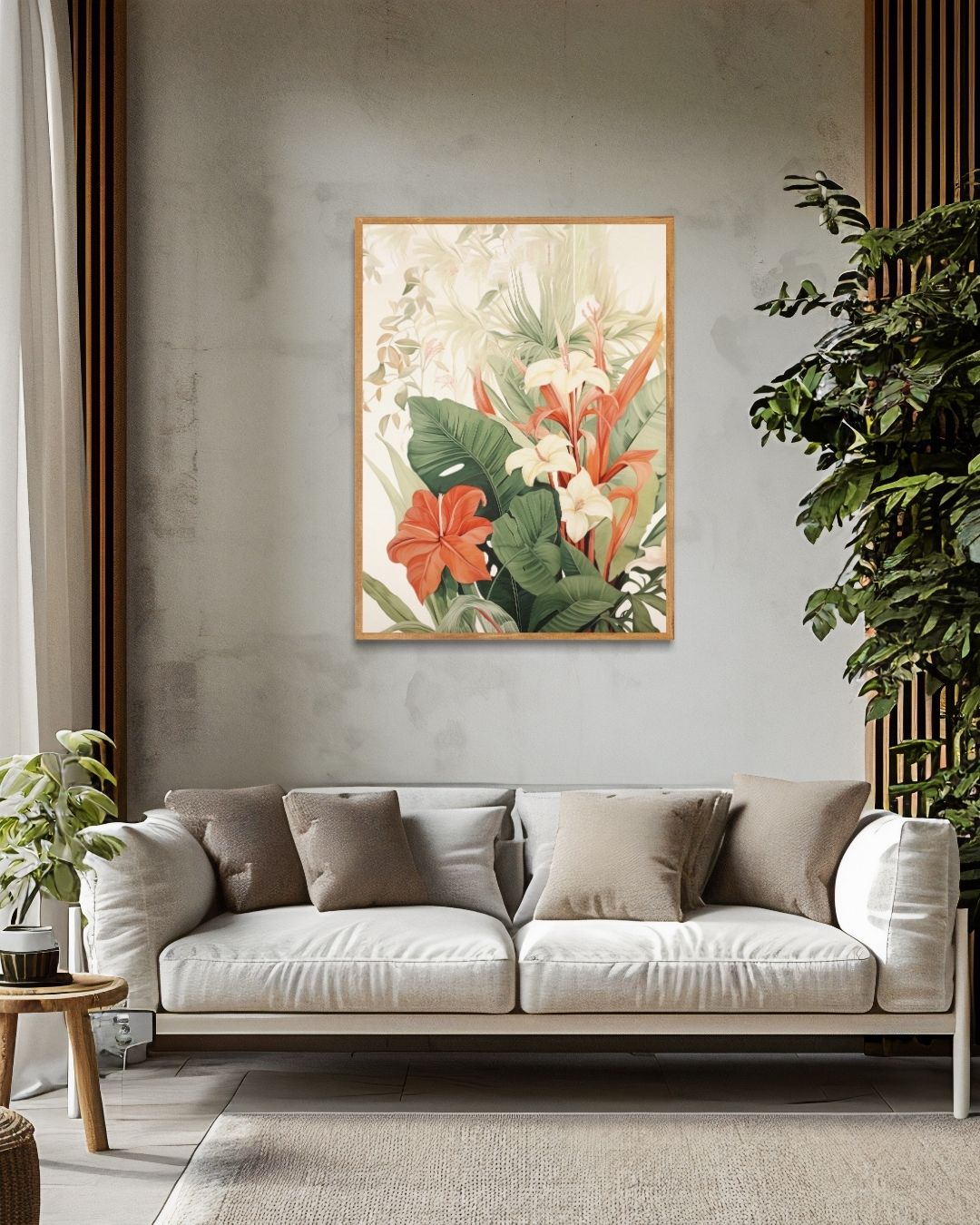 Tropical Floral Splendor Poster 