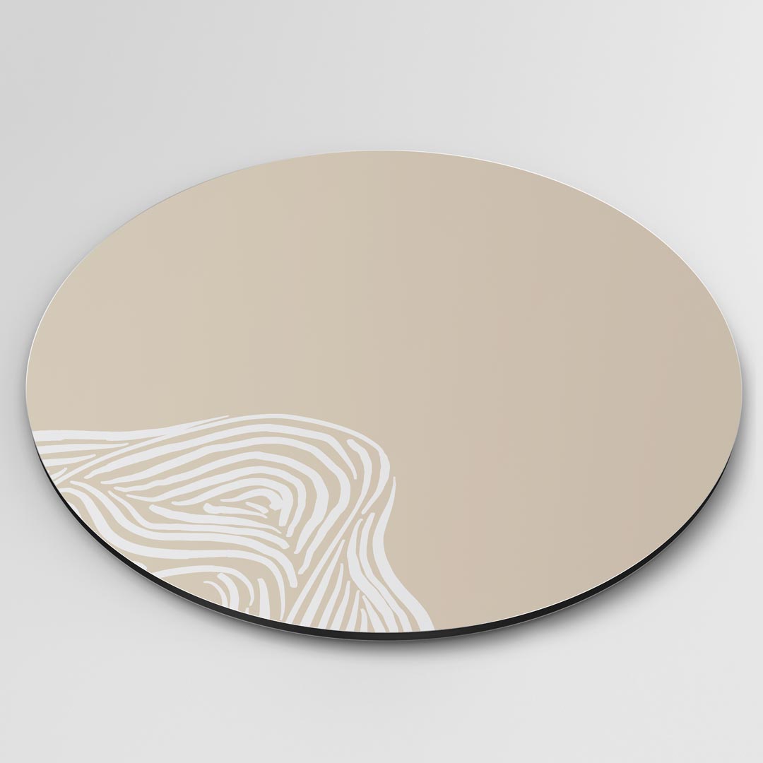Stijlvolle Beige Muurcirkel