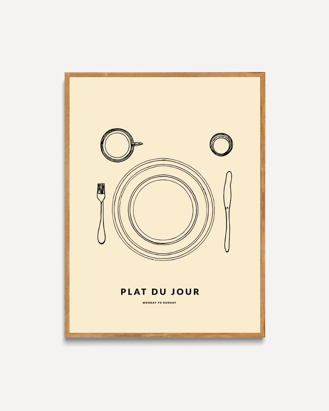 Plat du jour Poster