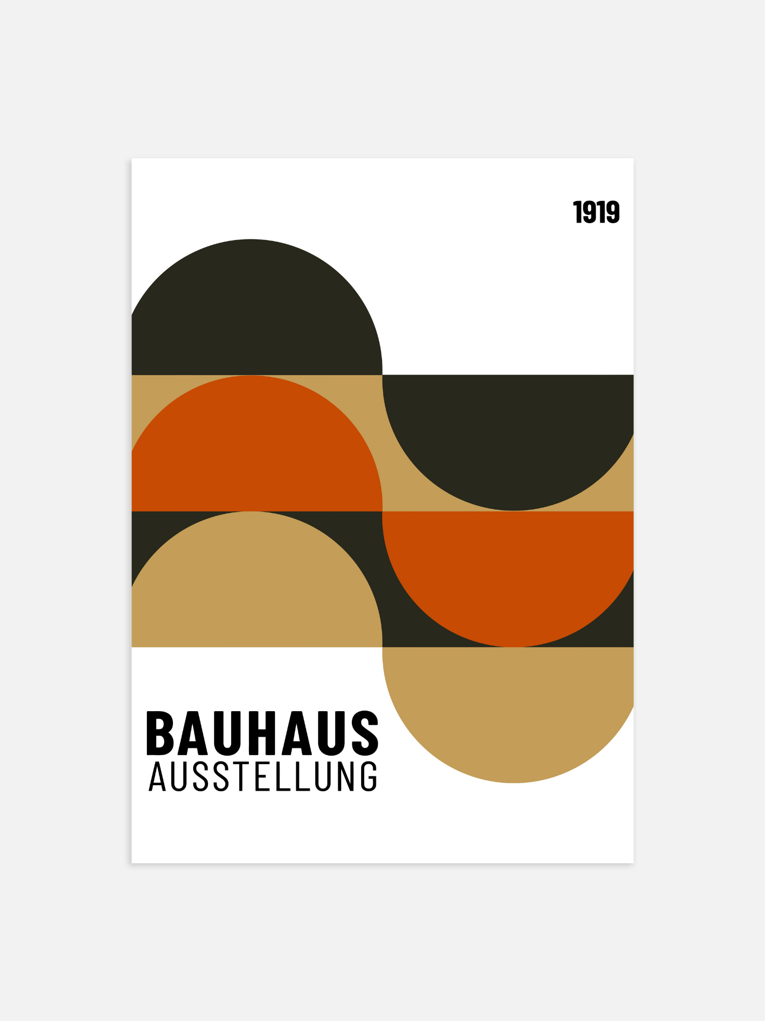 Bauhaus-Installationsplakat