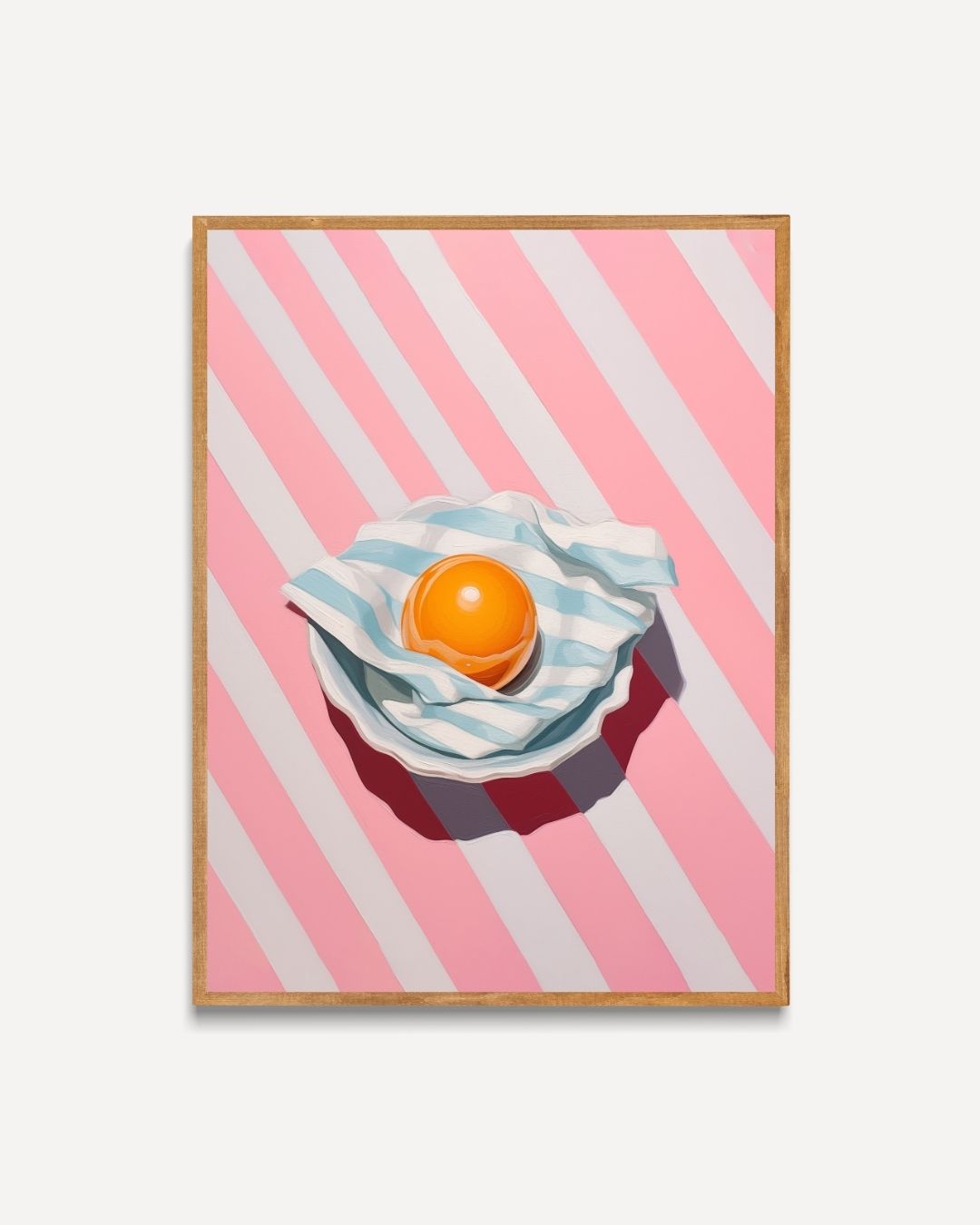 Stripes and Egg Poster 