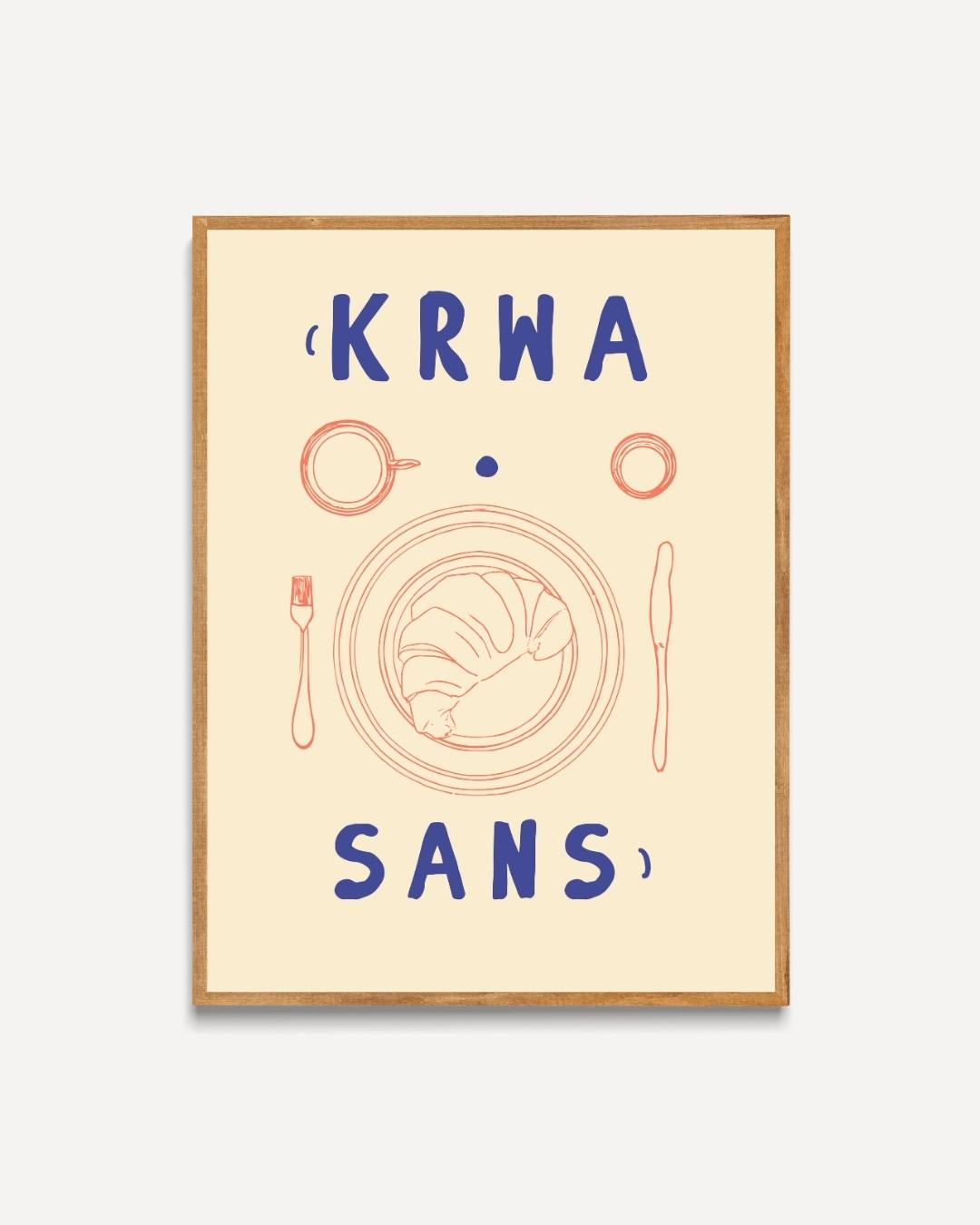 Krwa sans Poster