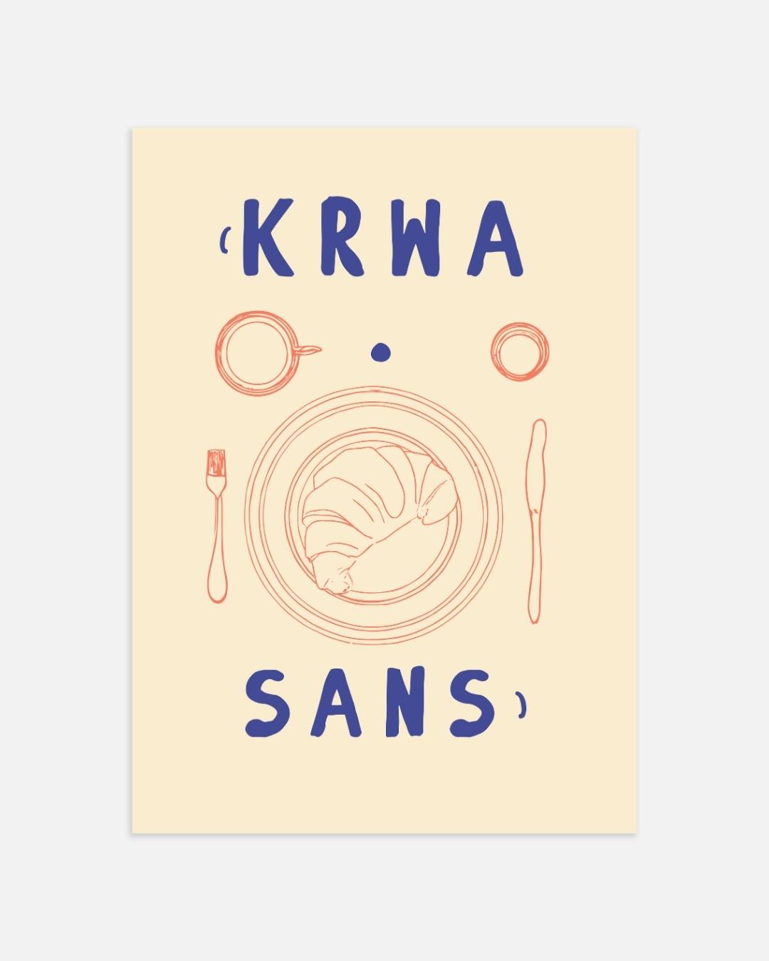 Krwa sans Poster