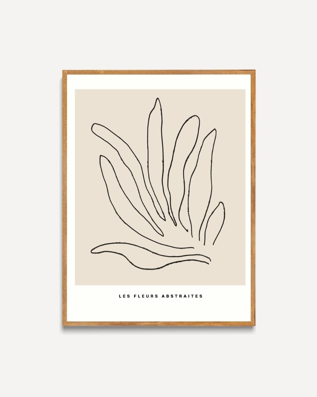 Les fleurs abstraites Poster