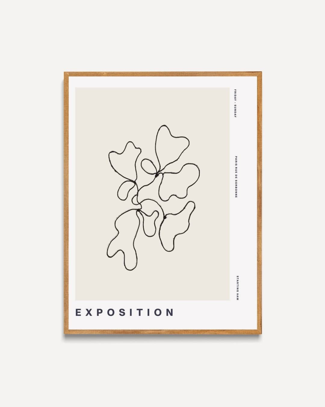 Exposition abstract lines Poster