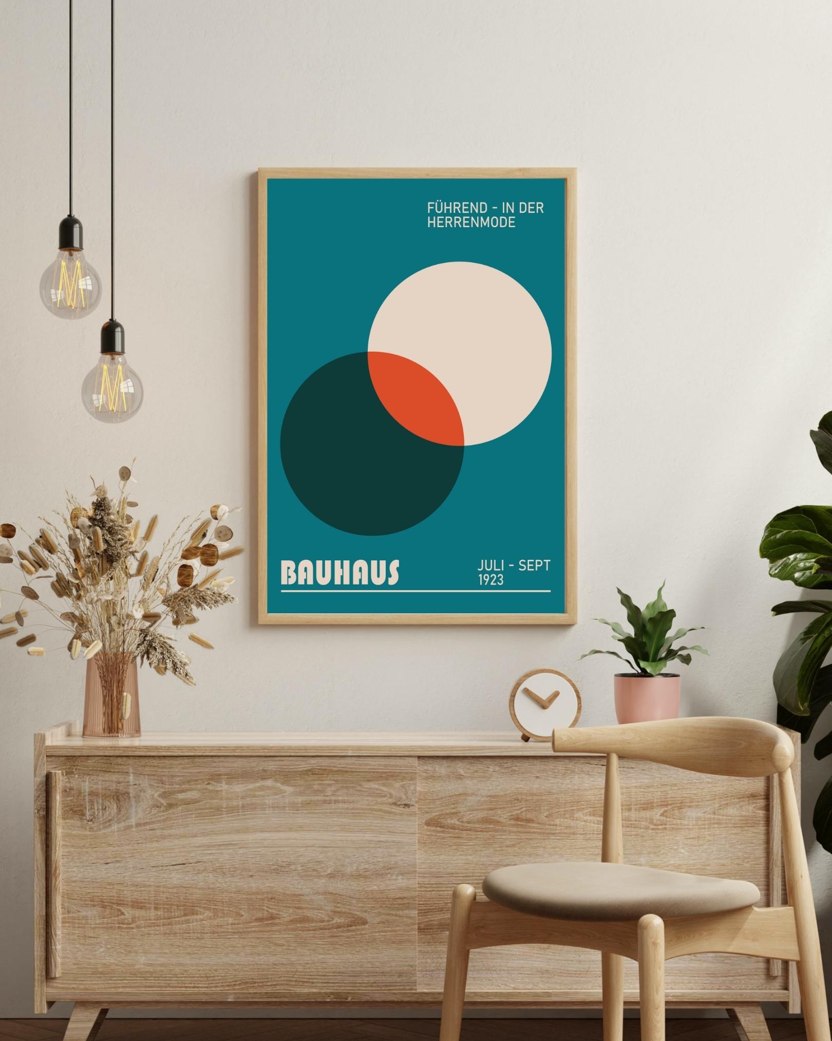 Bauhaus blue 1923 Poster