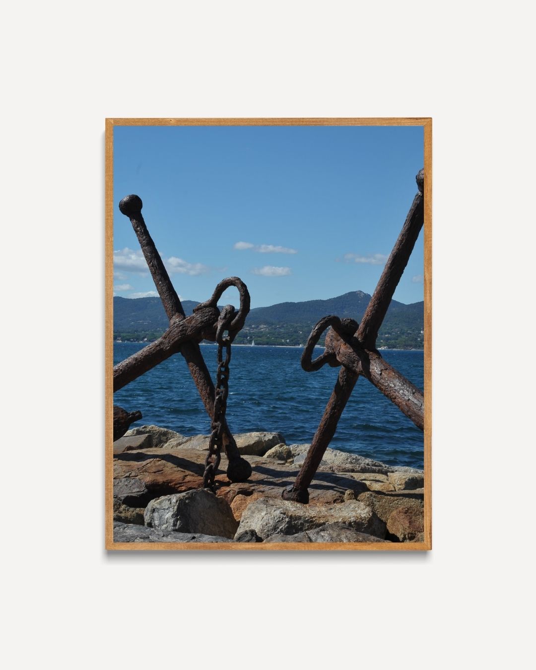 Anchors on the coast Poster