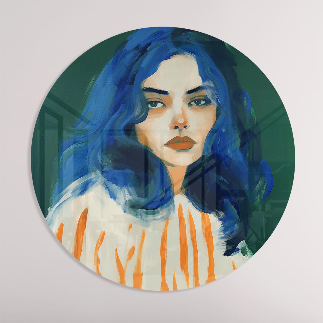 Muurcirkel Artistieke Vrouw-WallArtistic