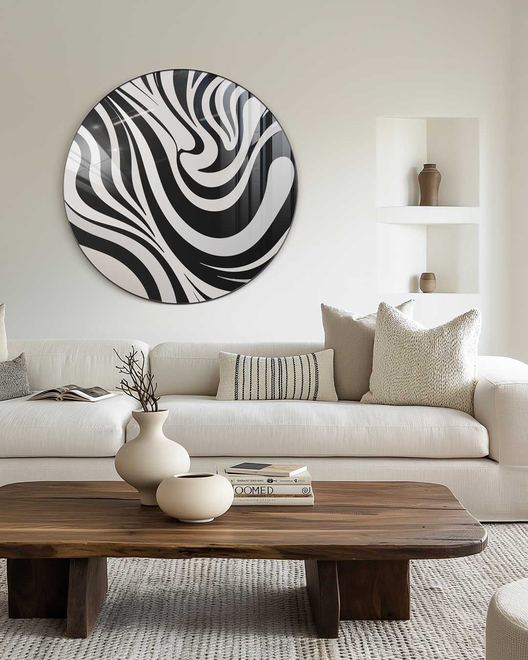 Zebra Stijl Muurcirkel