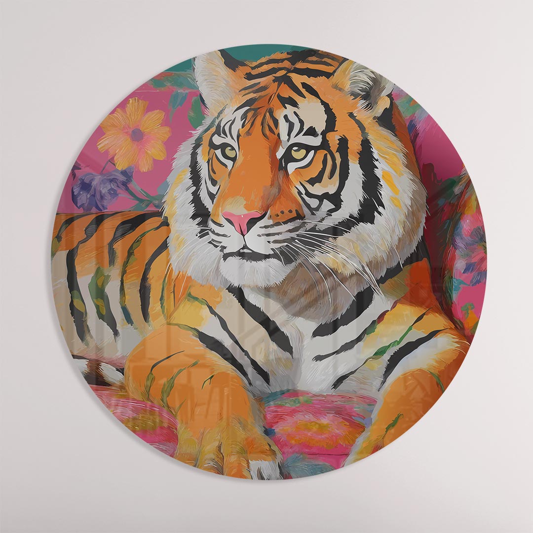 Tropische Tijger Muurcirkel