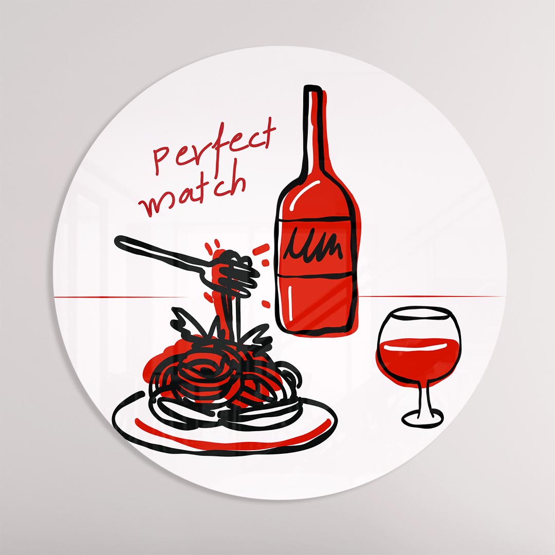 Perfect Match Muurcirkel-WallArtistic
