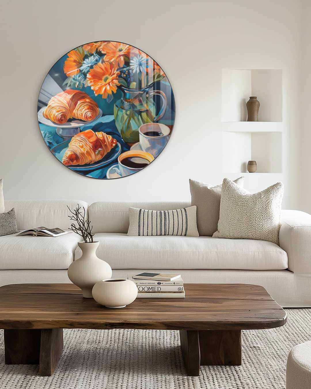 Vrolijke Ontbijt Oase Muurcirkel-WallArtistic