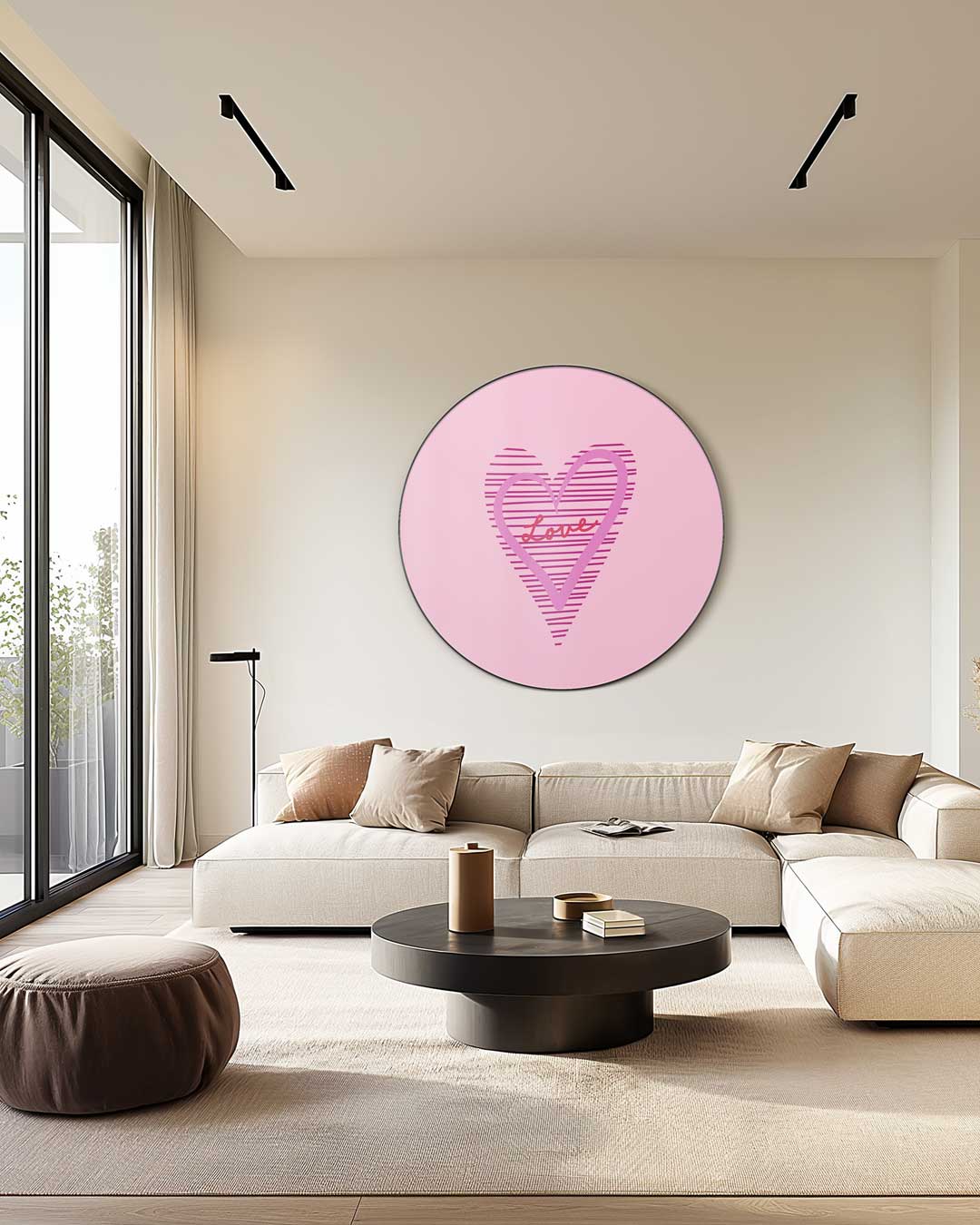 Hartvormige Liefdescirkel Muurcirkel-WallArtistic
