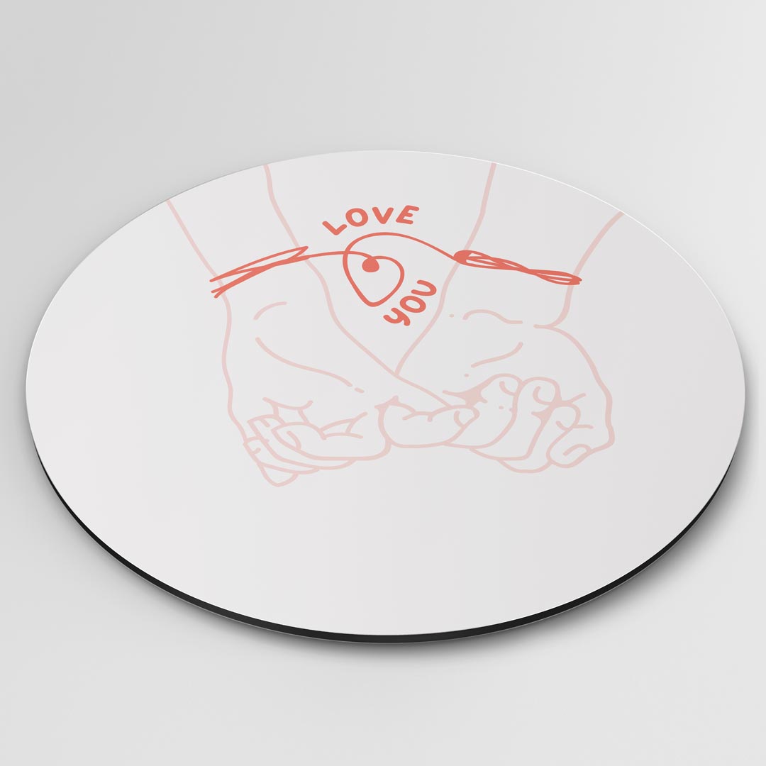 Liefdevolle Handen Muurcirkel-WallArtistic