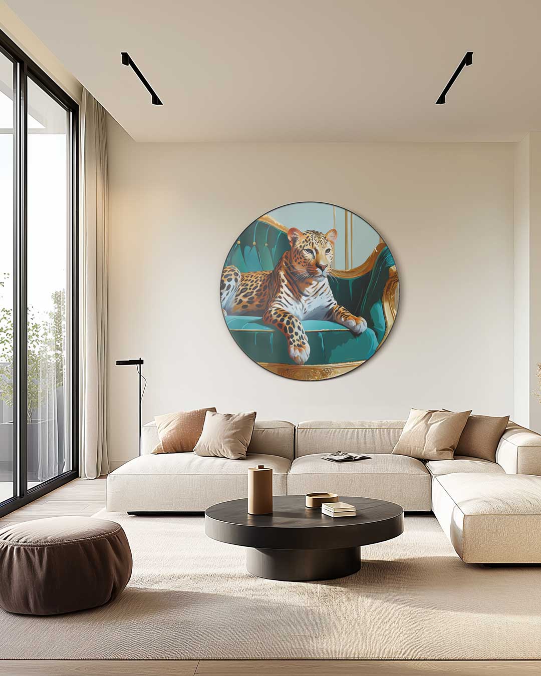 Luxe Leoparden Muurcirkel
