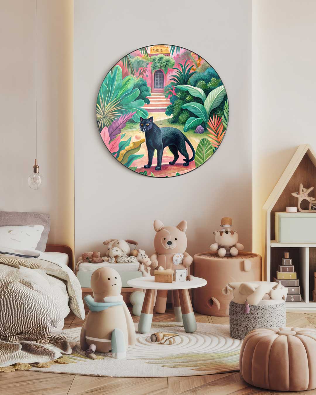 Jungle Panter Wandcirkel Muurcirkel