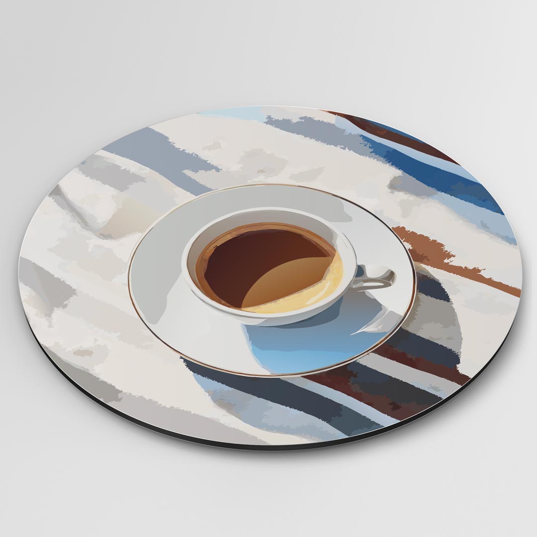 Rustieke Koffie Muurcirkel-WallArtistic