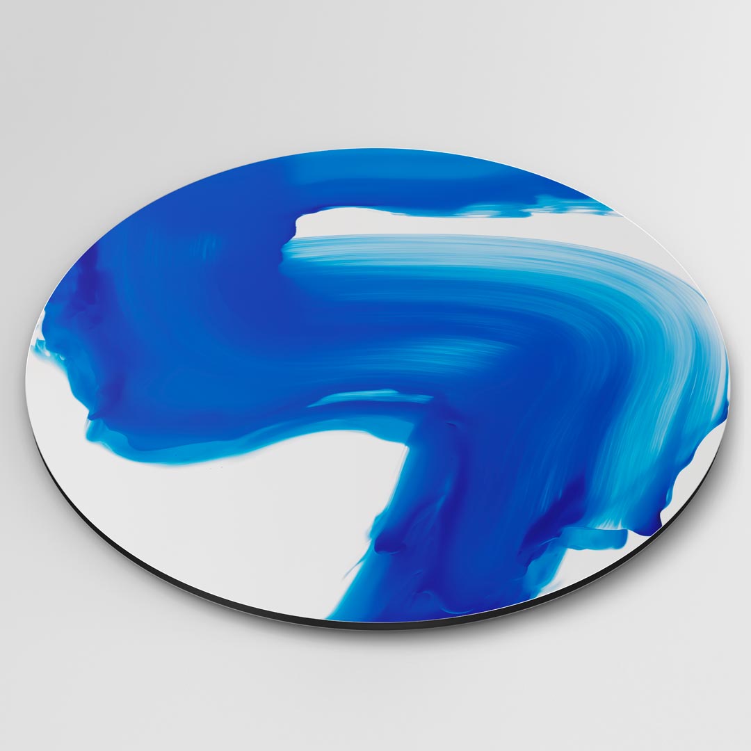 Blauw Golvende Muurcirkel