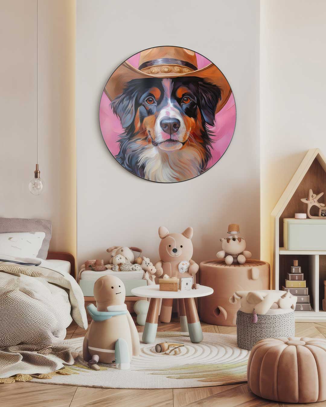 Cowboy Hond Muurcirkel