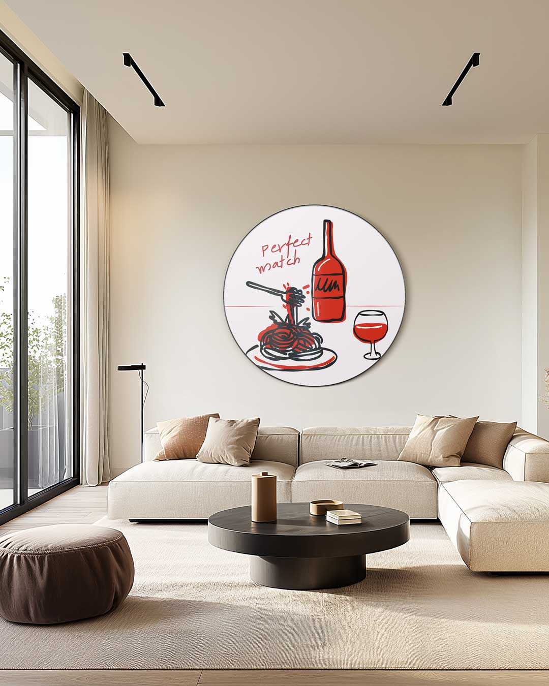 Perfect Match Muurcirkel-WallArtistic