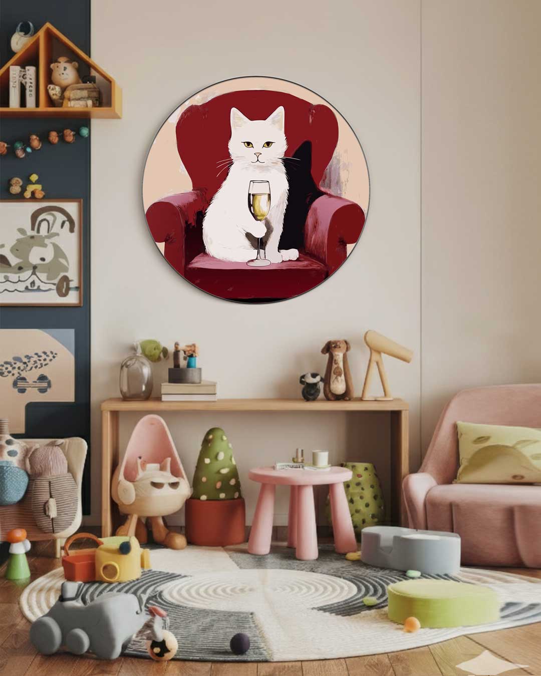 Luxe Kat Muurcirkel