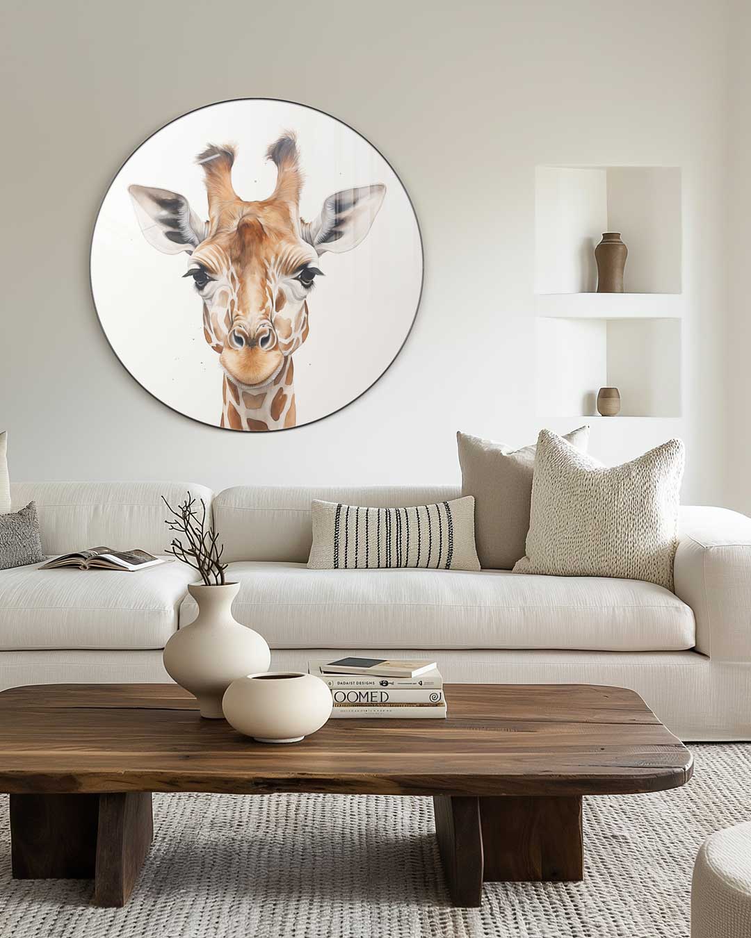 Charmante Giraffe Muurcirkel