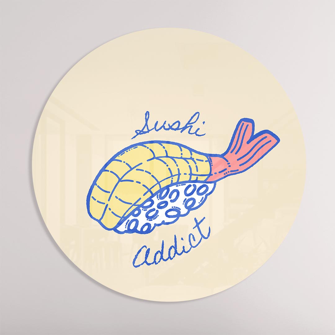 Sushi Addict Muurcirkel-WallArtistic