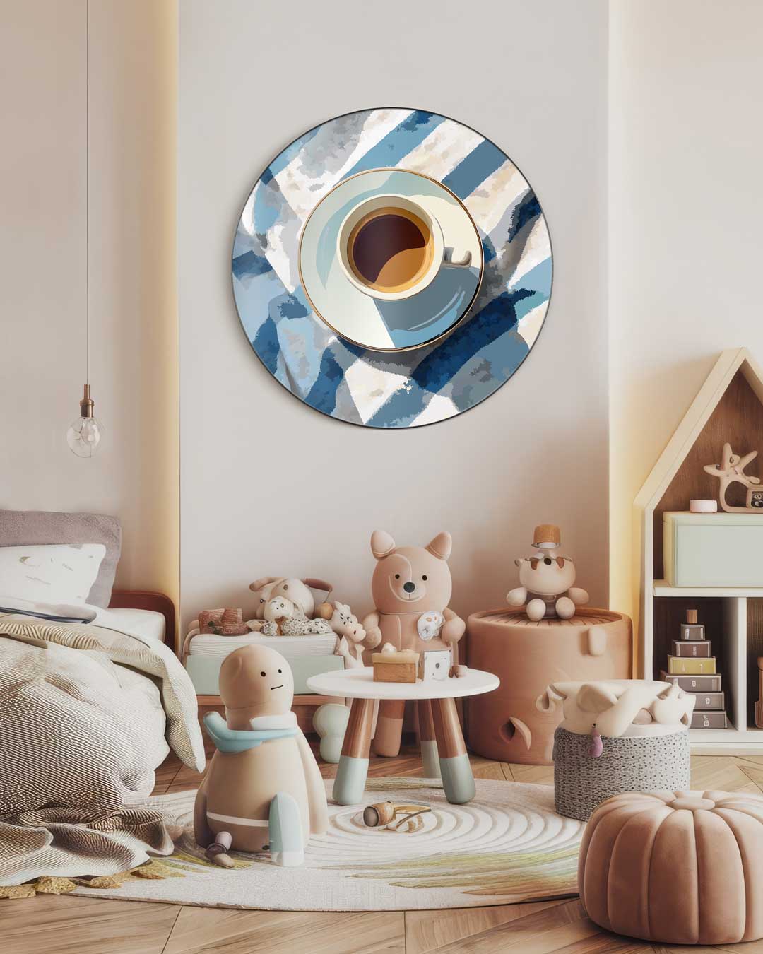 Koffie Vibe Muurcirkel-WallArtistic