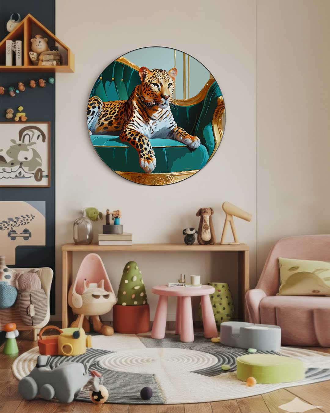 Luxe Leoparden Muurcirkel