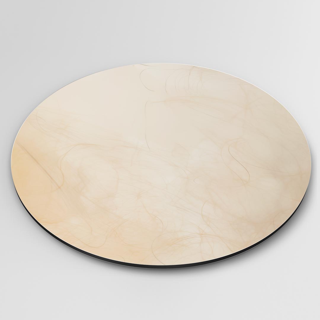 Rustieke Beige Muurcirkel-WallArtistic