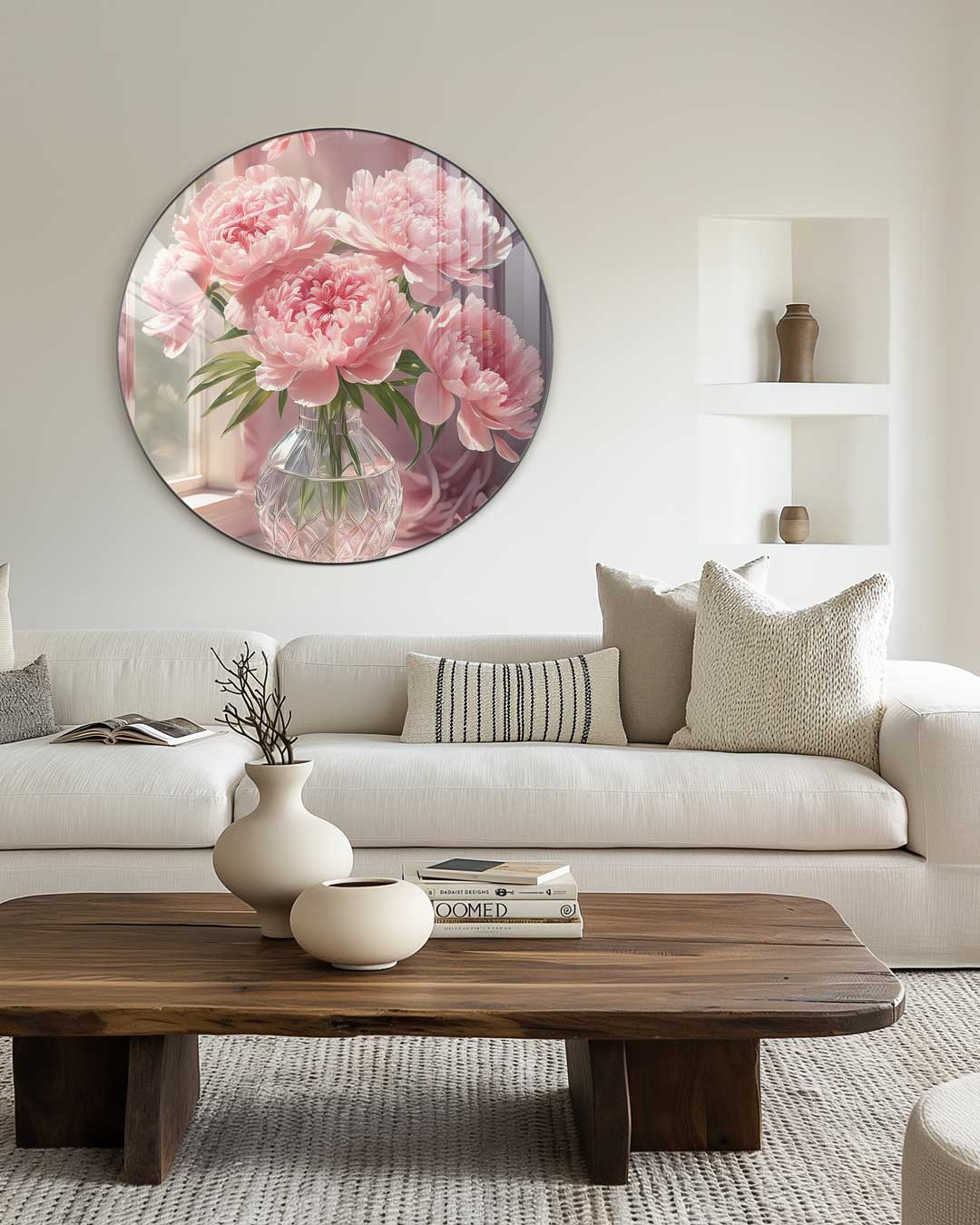 Romantische Bloemen Muurcirkel