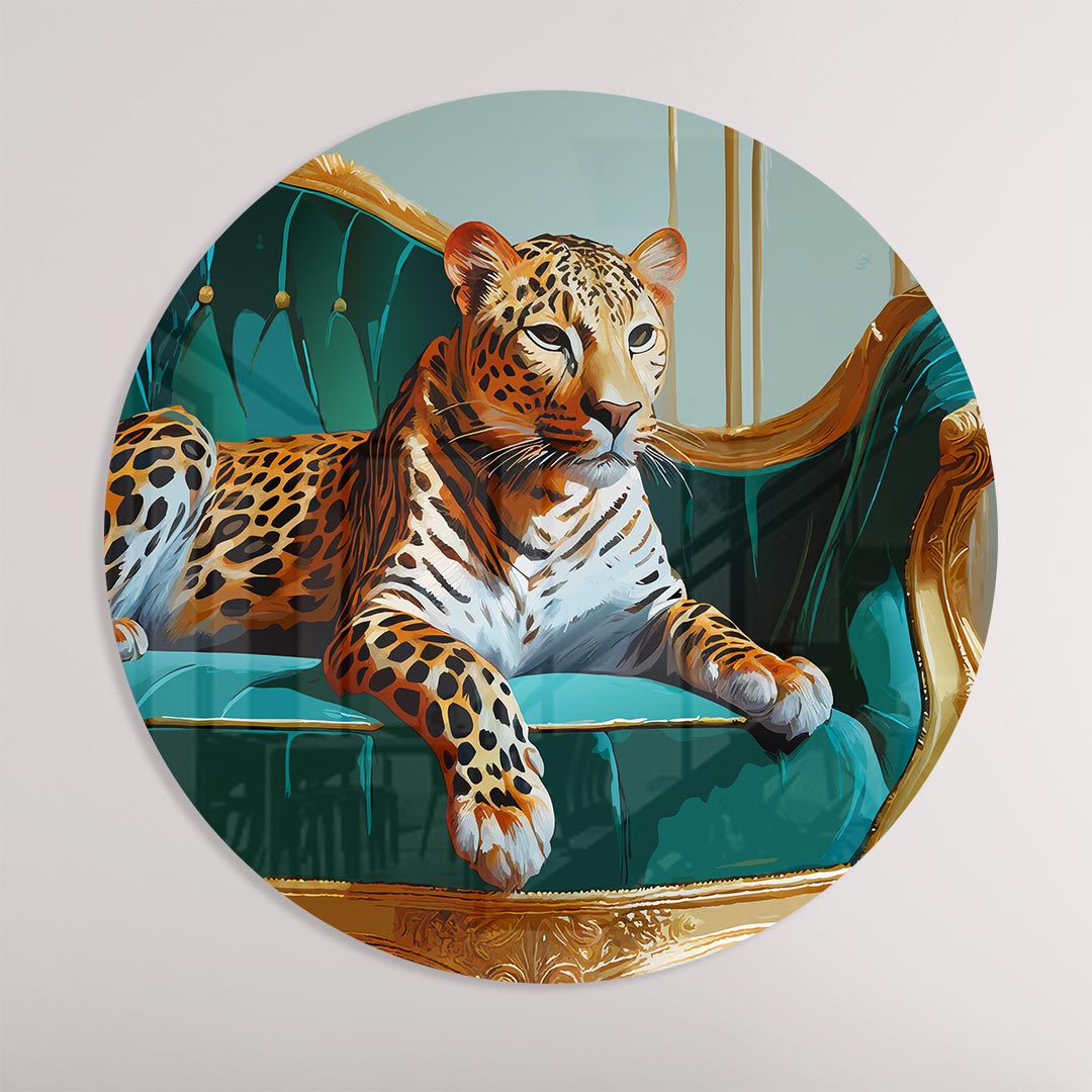 Luxe Leoparden Muurcirkel