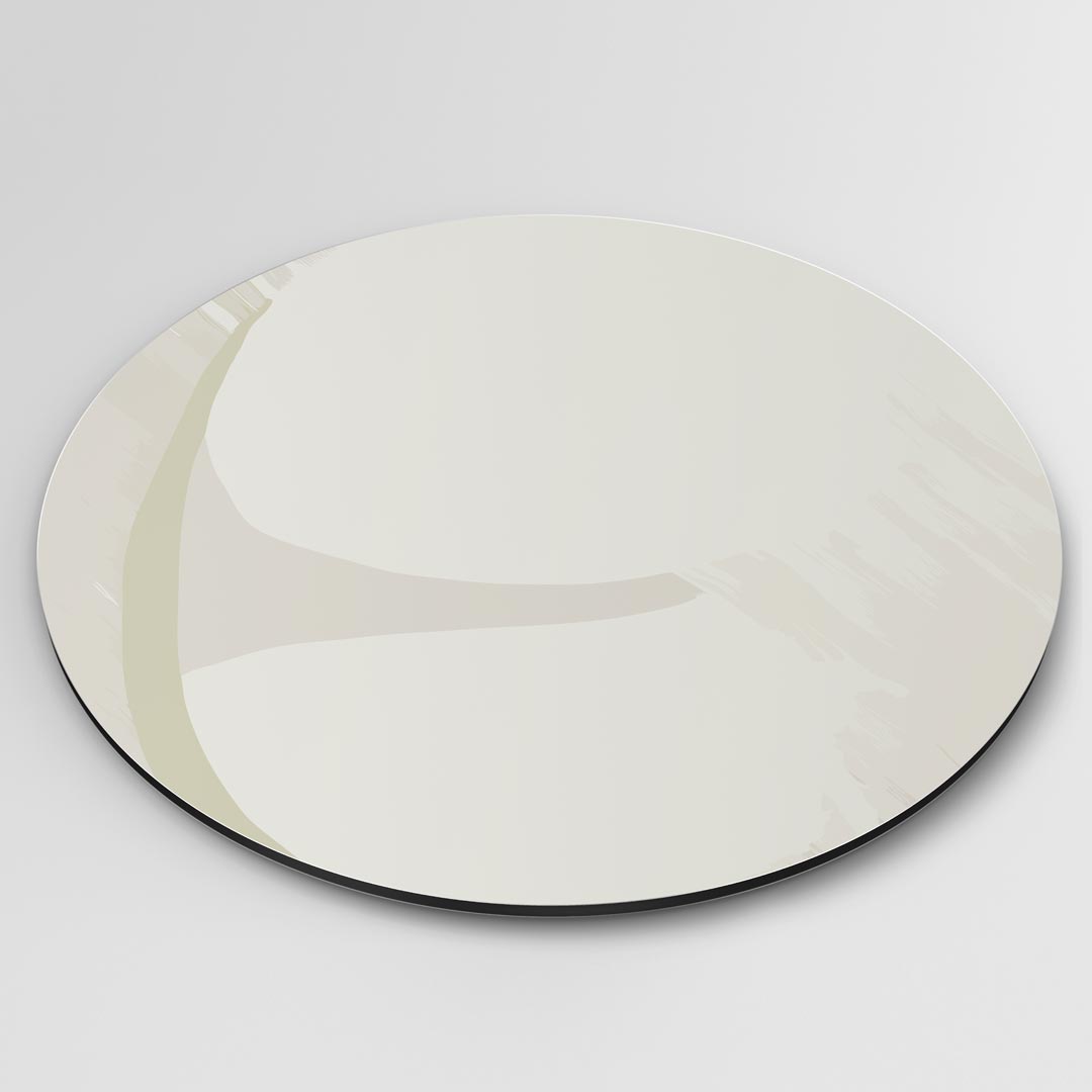 Elegante Beige Muurcirkel