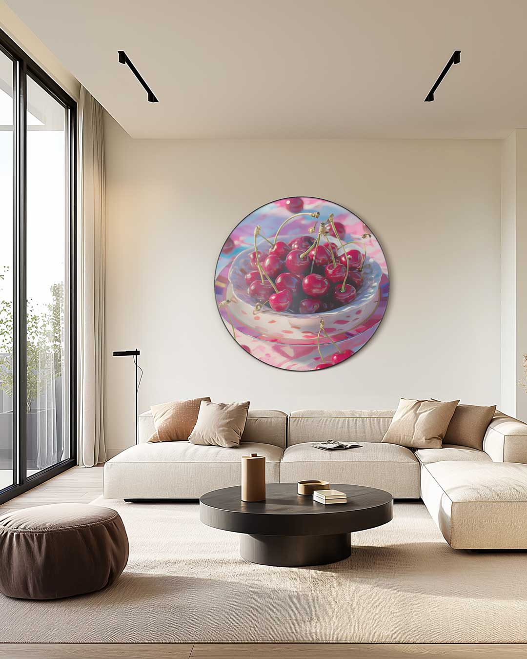 Zoete Kersen Muurcirkel-WallArtistic