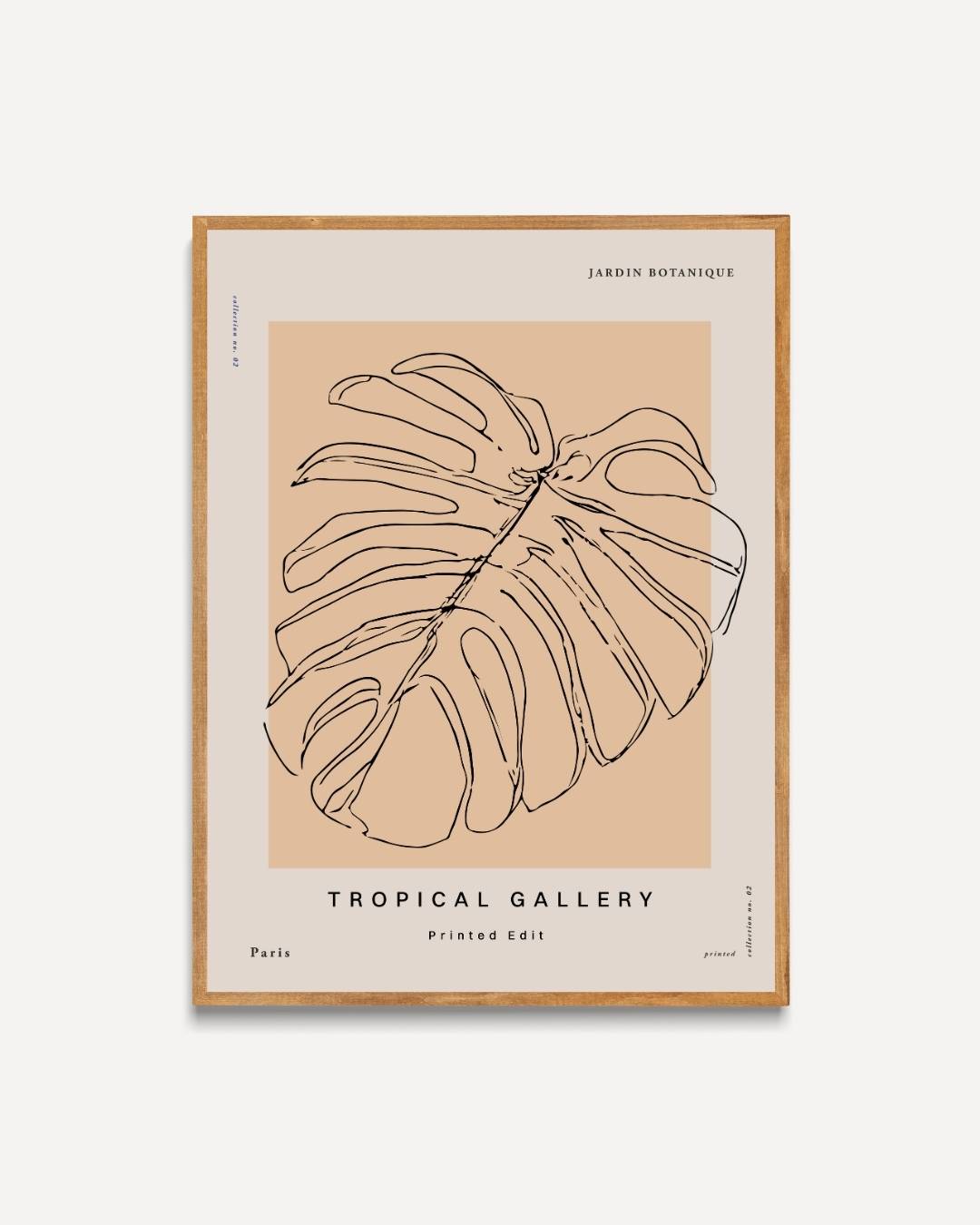 Tropical monstera Poster