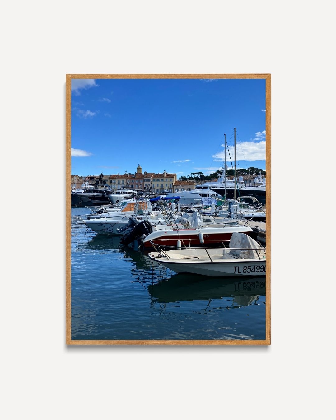 Plakat zum Hafen von Saint-Tropez