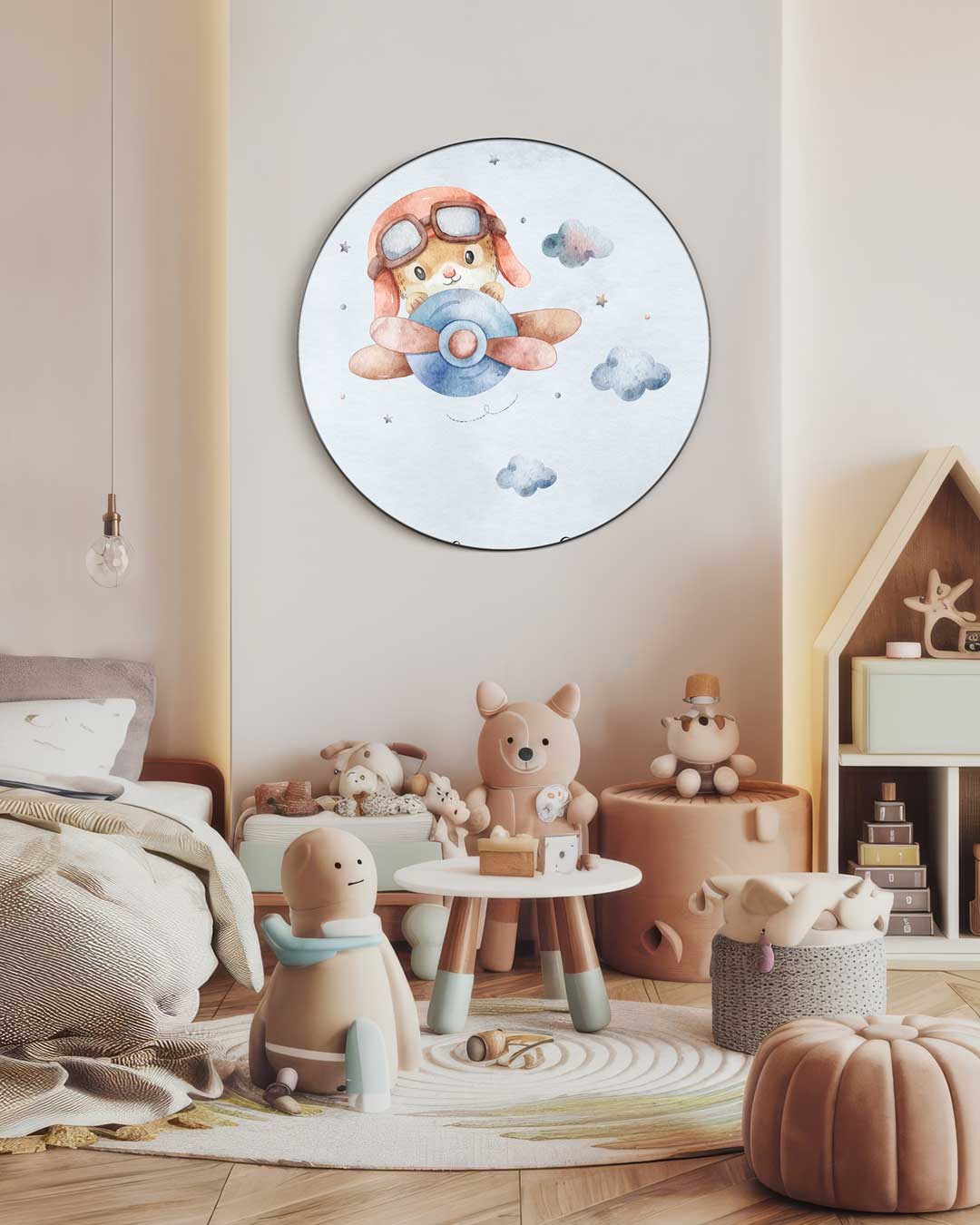 Dromerige Kinderkamer Muurcirkel-WallArtistic