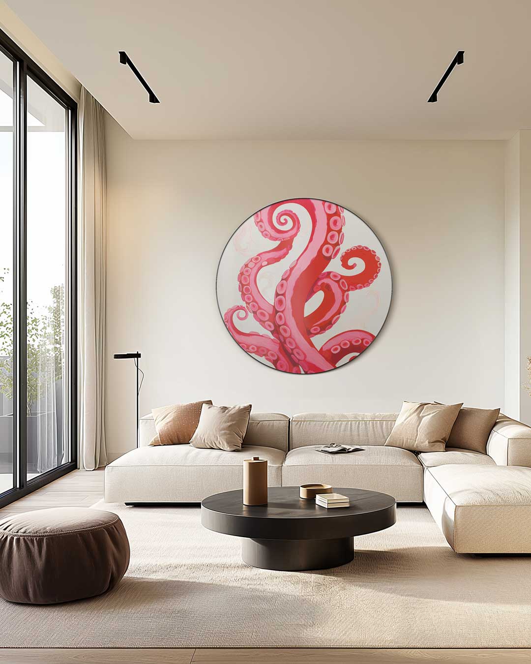 Vrolijke Octopus Muurcirkel