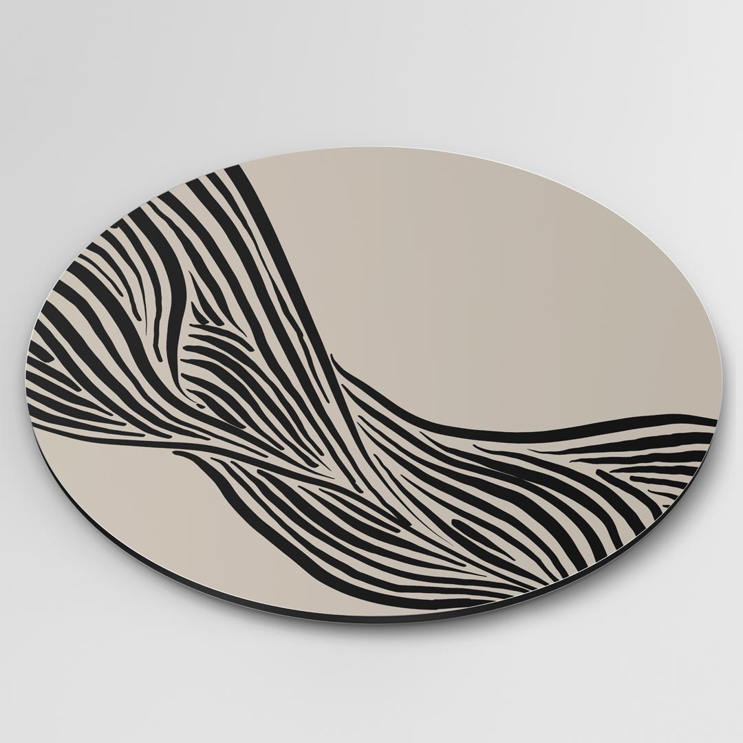Moderne Zebra Muurcirkel