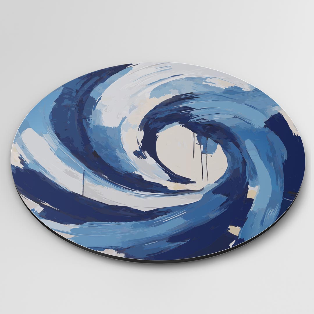 Betoverende Blauwe Kunstmuurcirkel